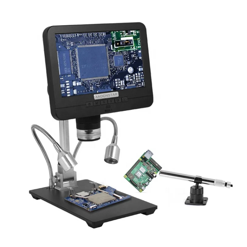 Dubbele Lens Digitale Microscoop Endoscoop Ad206 S Elektronica Digitale Microscoop Voor Telefoon Reparatie Smd/Smt Soldeertool