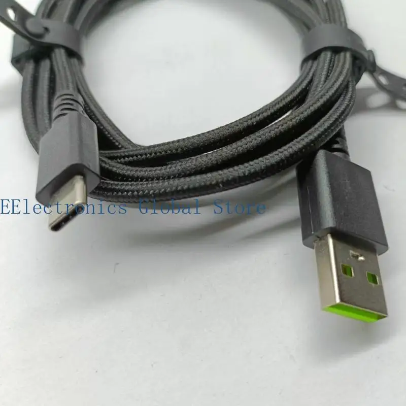 462B USB to Type C Mouse Cable PVC Mice Line Wire for DeathAdder V2Pro/V3Pro,Basilisk V3Pro Replacement Part Repair Accessory