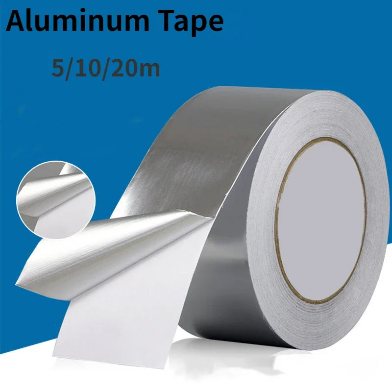 High Temperature Resistance Aluminum Foil Tapes Stovetop Mildew Stickers Leak Proof Repair Tape for Ductwork Dryer Vent HVAC