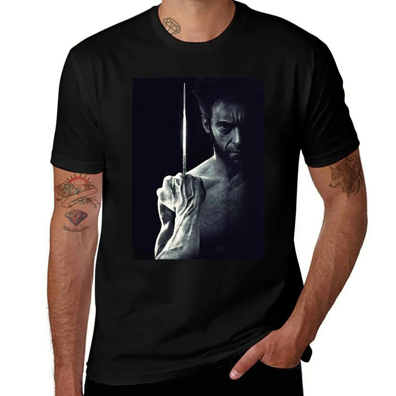 

t shirts printed Logan man t cotton T-Shirt 100% shirts for