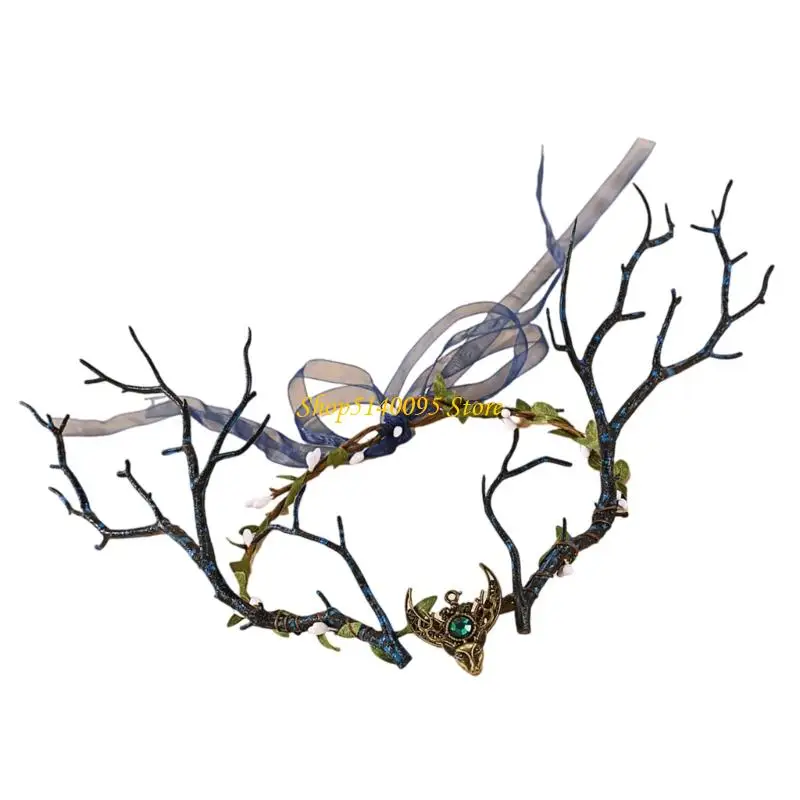 Dxae Bohemian Hair Band Branch ELF Vine para cabello para evento Festival actividades aire libre