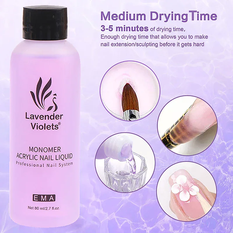 

75Ml Monomer Acrylic Liquid For Doing Acrylic Build Nails Art-Extension Use With Nail Acrylic Powder Liquid
