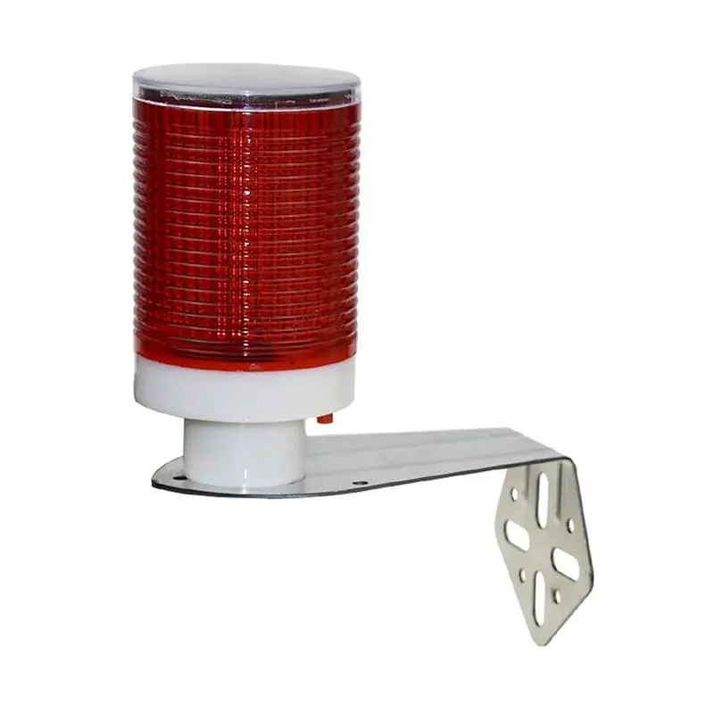 

Solar Powered Night Road Construction Fence Lamp Led Warning Strobe Light Guard Box Flashing Marine Signal Light Red