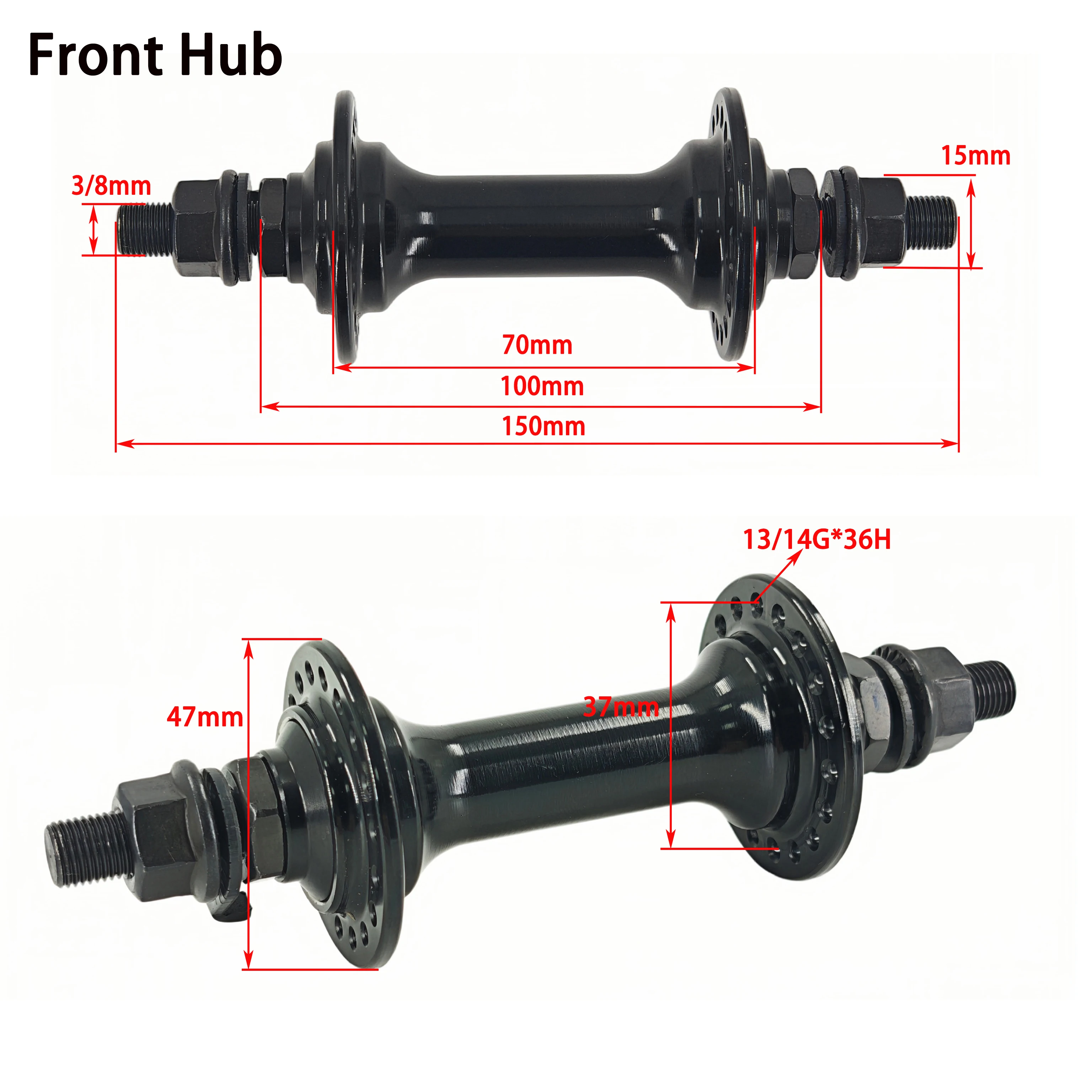 BMX Hub 36H 4 Pawls 88 Sounds 5 Bearings BMX Bicycle Hub Left/Right Driver BMX Bike Hub Front Rear Hub Lightweight Alloy