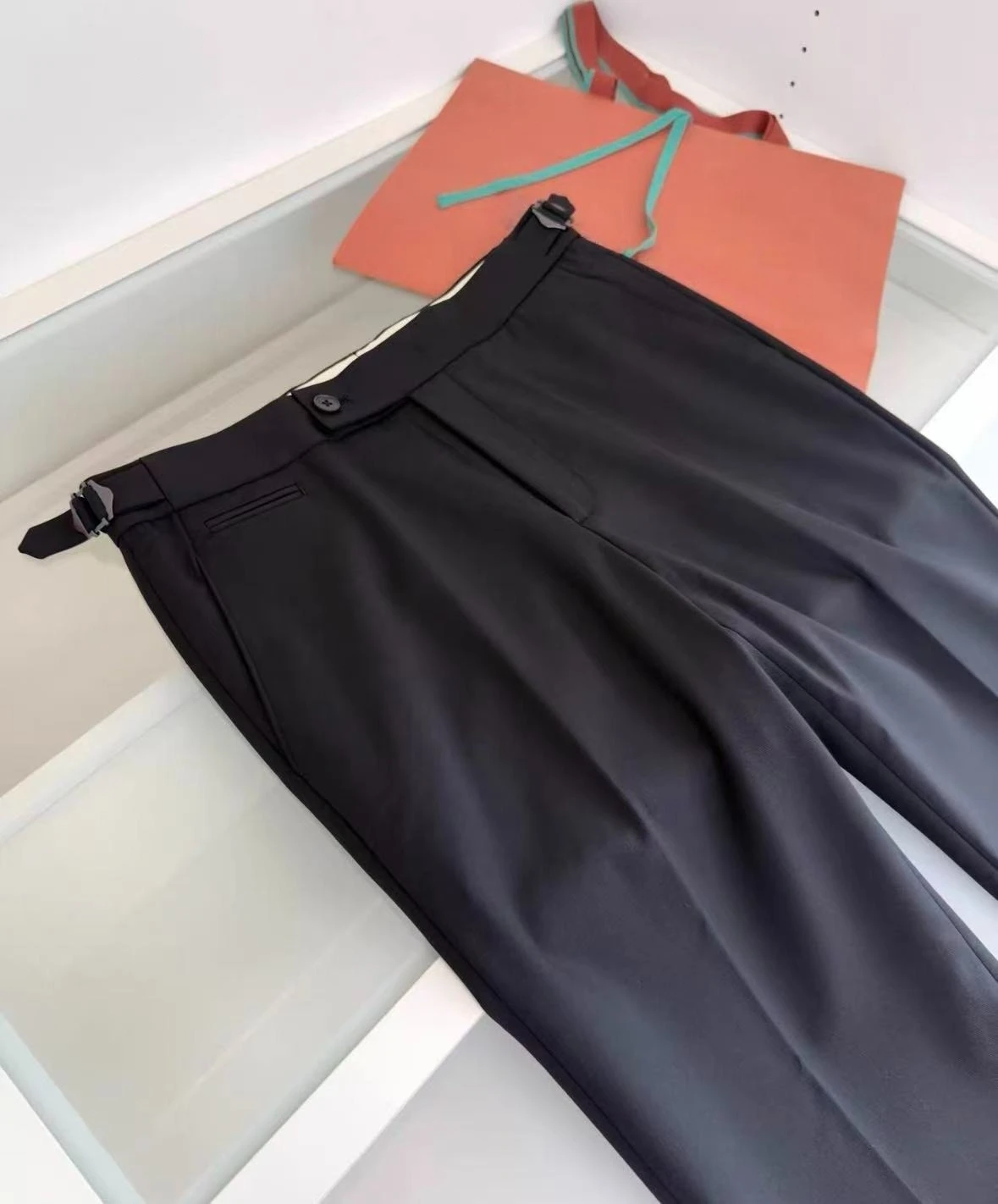 

LP итальянские однотонные шерстяные дышащие деловые простые повседневные брюки