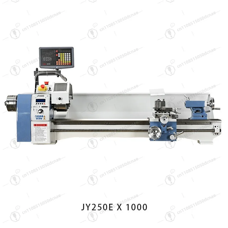 JY250E X1000 Extended Lathe with Electronic Gear, Double Chuck Cue Repair Machine for Metal Wood Home Use