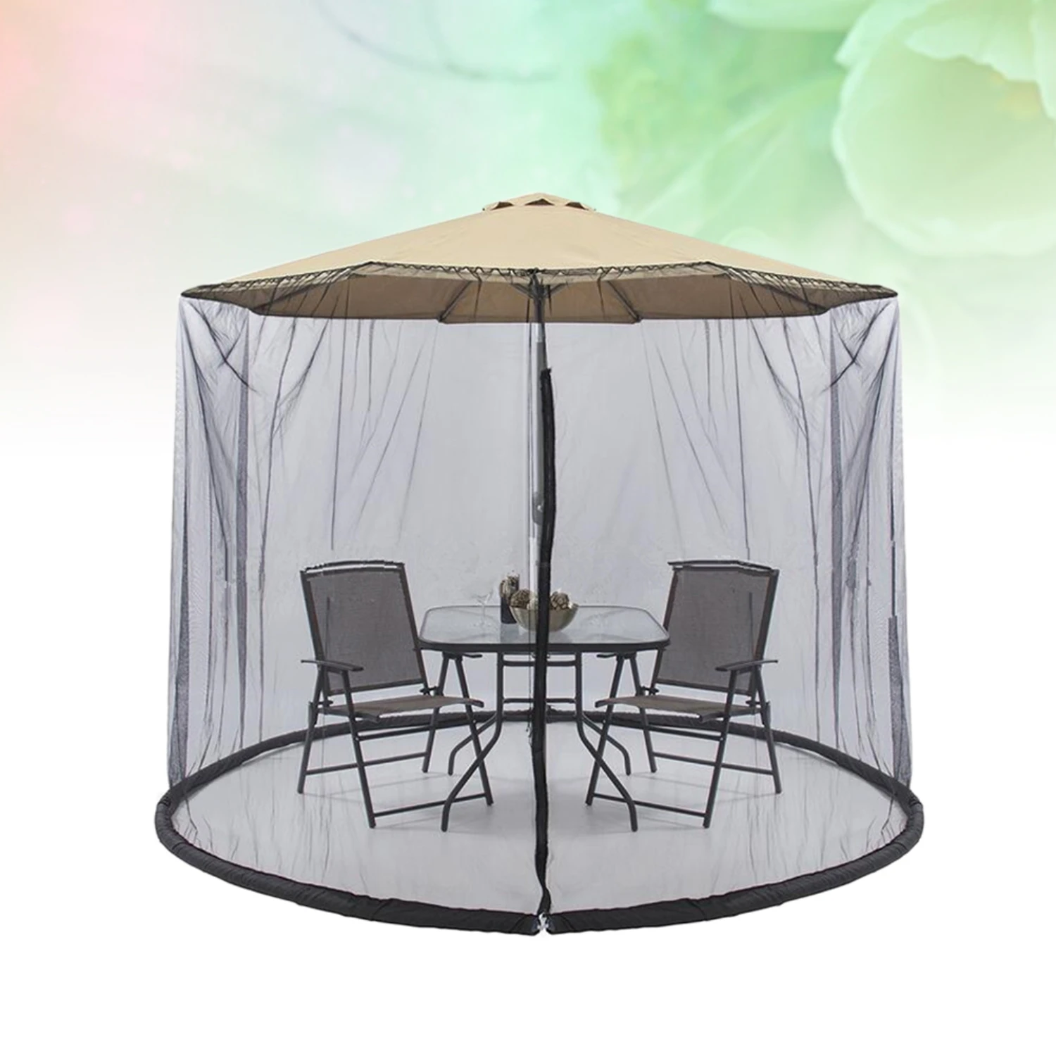 Enhanced Black Ultimate Outdoor Patio Garden Canopy with Complete Mosquito Net Coverage - Guaranteed Protection and Optimal Enjo