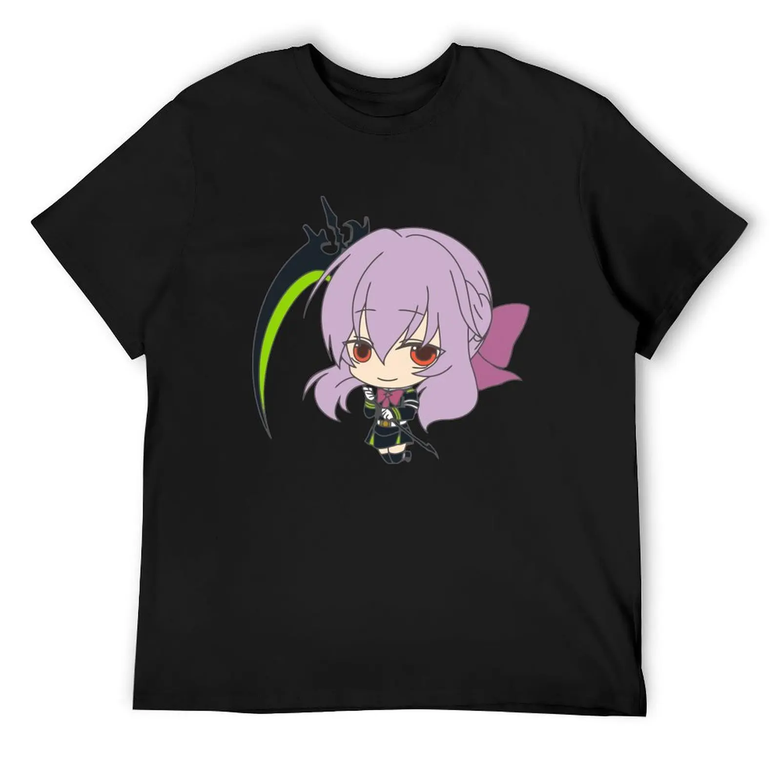 

Shinoa Hiragi Chibi T-Shirt anime clothes Aesthetic clothing anime vintage mens white t shirts