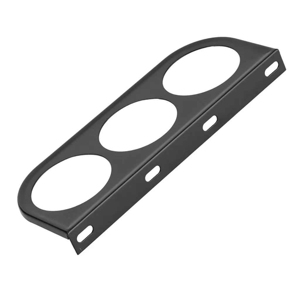 

Universal Iron Gauge Bracket 3-Hole Easy Installation Dashboard Meter Holder Durability Gauge Mount Holder Car Dashboard