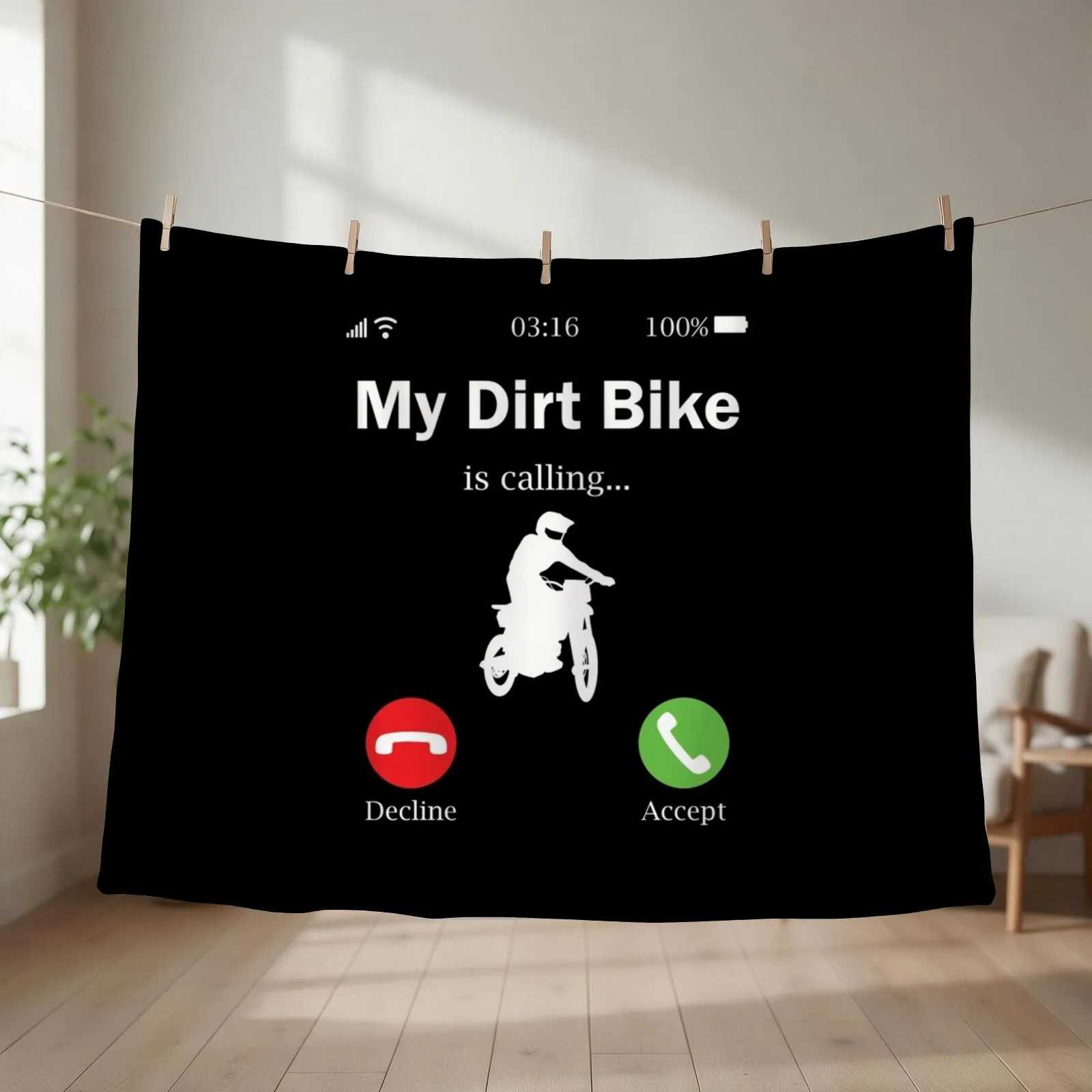 My Dirtbike is calling Throw Blanket Luxury Throw Thin Summer Beddings Warm Blankets