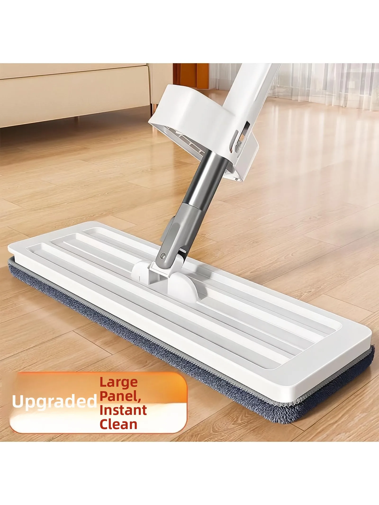 

New 2025 Mop Hand-Free Washing Flat Family Use for Wooden Floor Wet And Dry Dual Purpose Cleaning Tool Easy to Use Household
