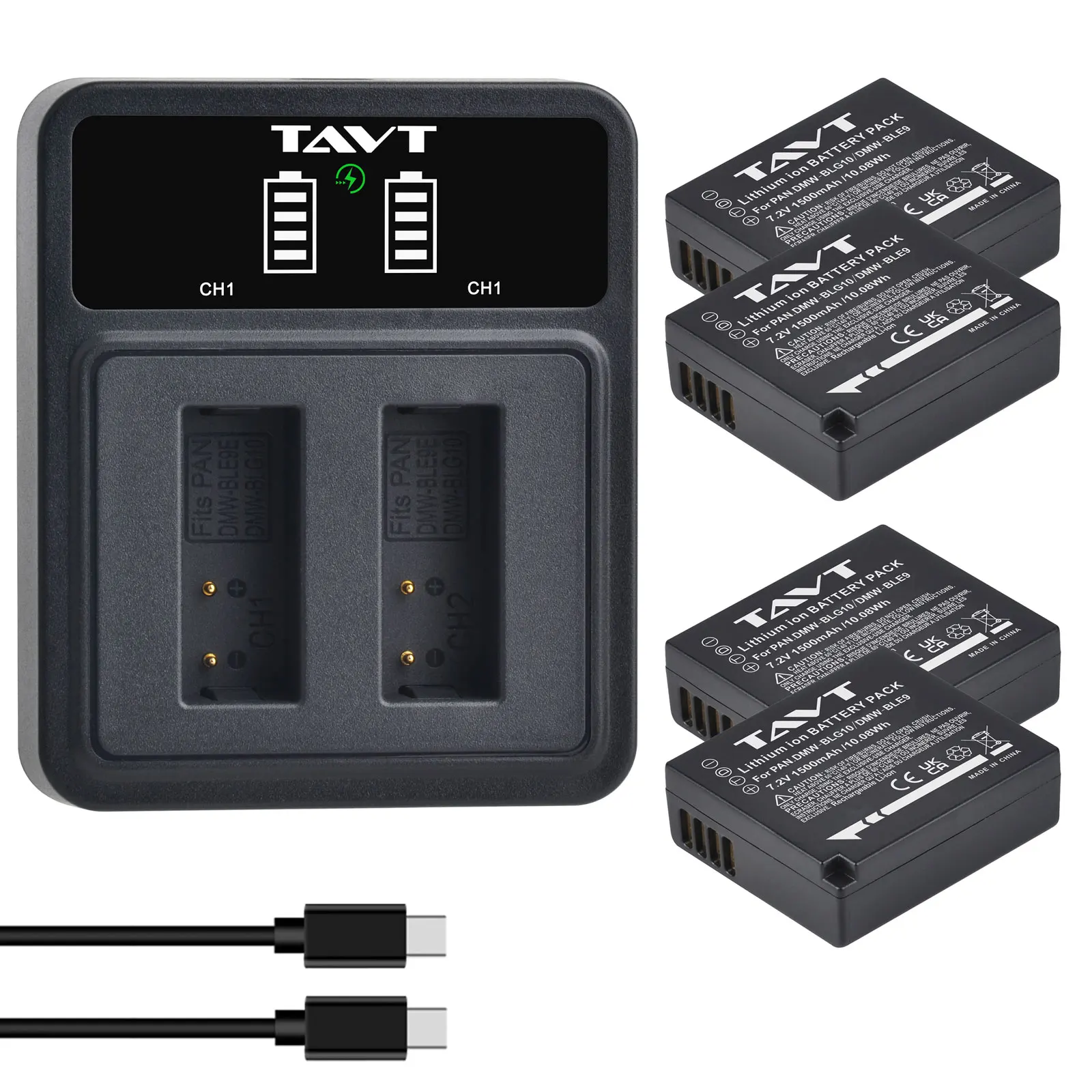 For Panasonic DMW-BLG10 DMW-BLE9 BLG10E Battery DMC-ZS60 DMC-GX7 DMC-LX100 DMC-GF3 DMC-GF5 DMC-GF6 DMC-GX80 1500mAh