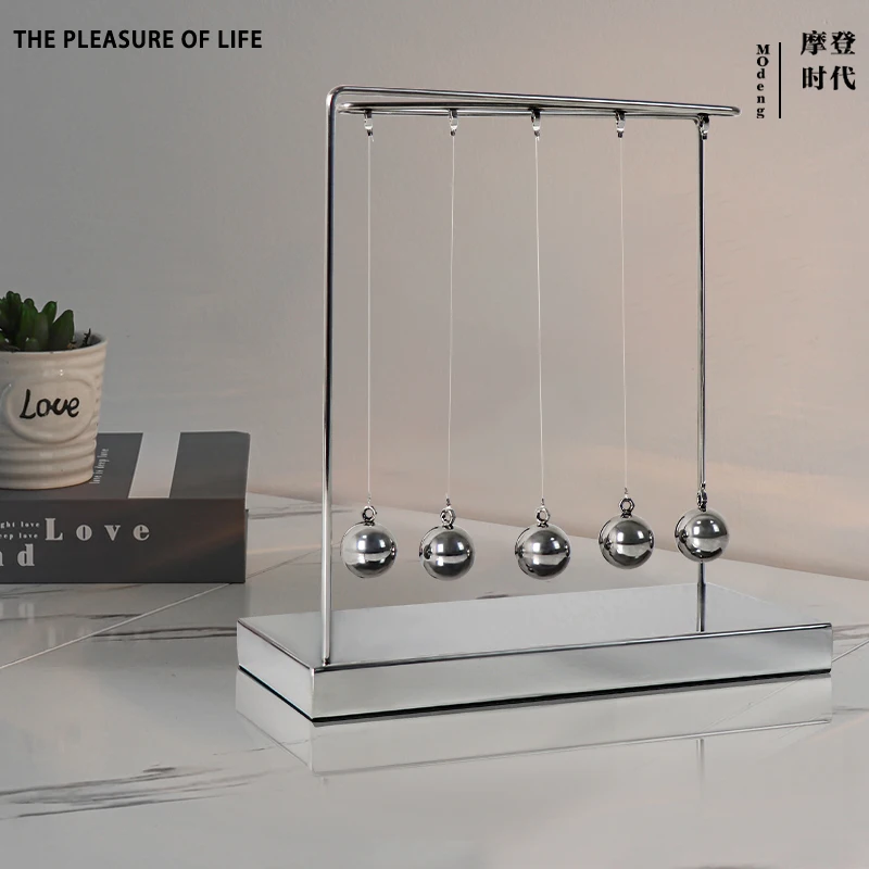 

Newton pendulum billiard ball non-perpetual motion machine office study desktop crafts decoration decompression small ornament