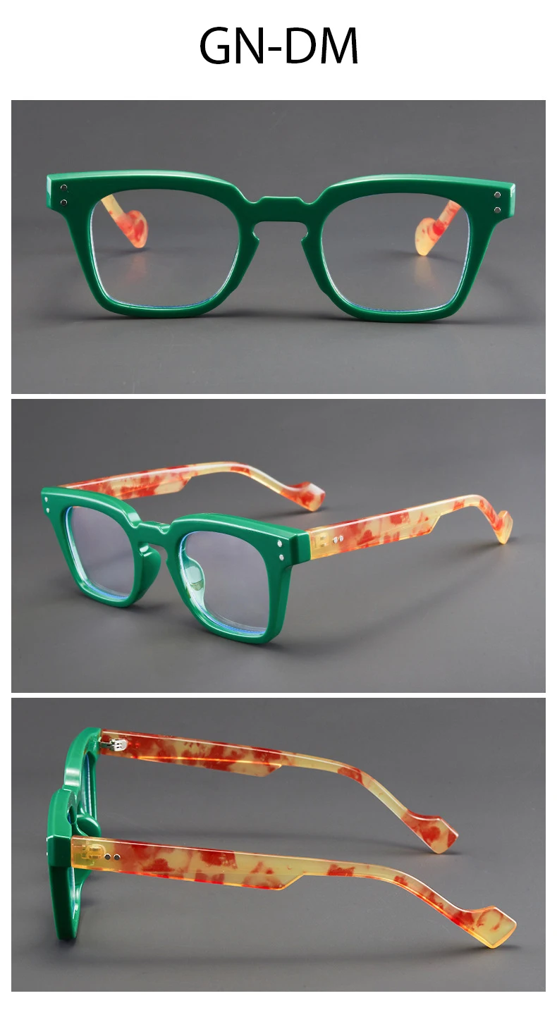 1.0-4.0 Modische Anti-Blaulicht-Lesebrille mit Retro-Rechteckrahmen HD Vision Unisex-Design – Detail 5