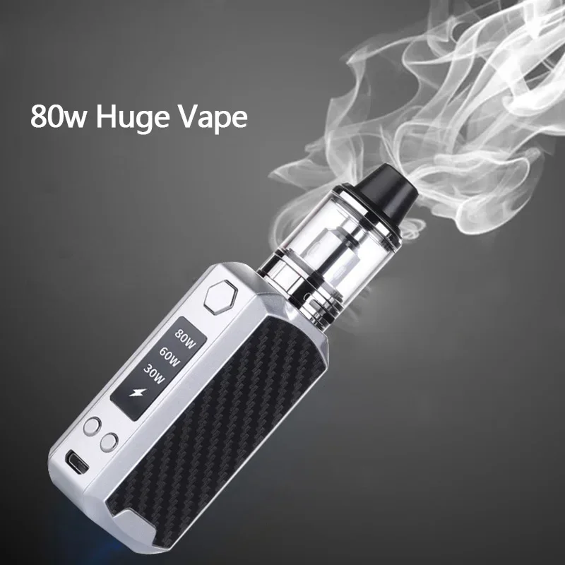 Vape Box Mod Kit 80W OLED Device 3.0ml Atomizer 2200Mah Batteries Rechargeable Vaper Vapor E Cigarette Electronic Vaporizer Pen