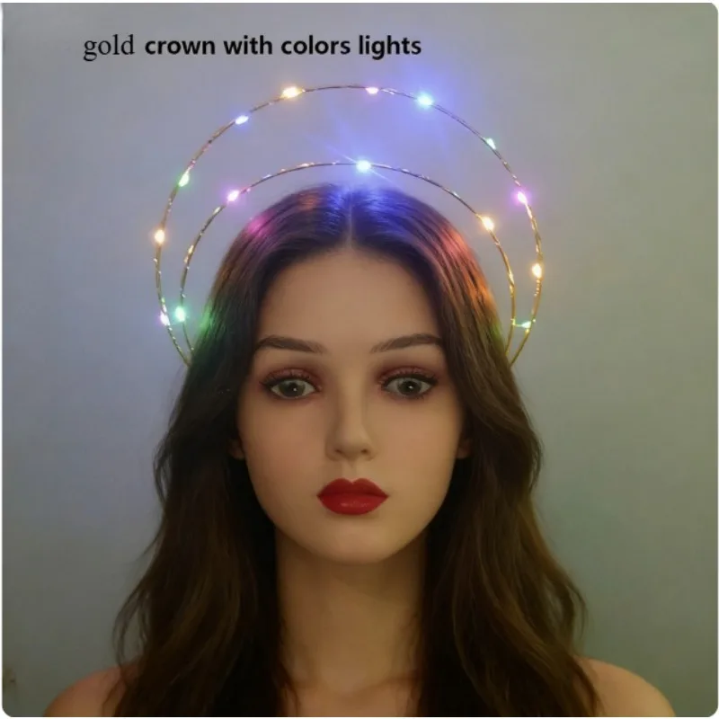 ilumine-led-anjo-halo-deusa-noiva-perola-coroa-bandana-menina-feminino-flor-grinalda-festa-aniversario-traje-casamento-festival