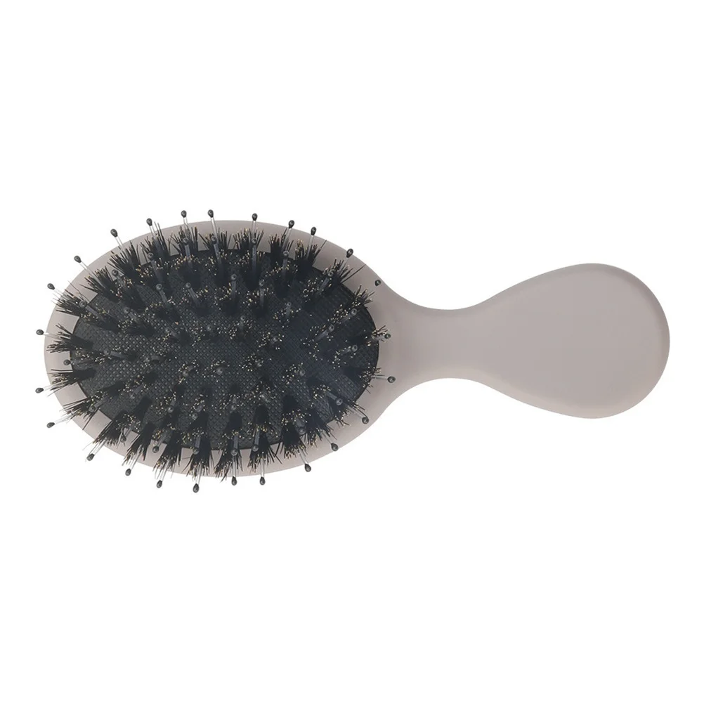 

Портативная расческа для волос, массажная, выпрямляющая, прочная, легкая, креативный дизайн, нежные волосы, белый, серый