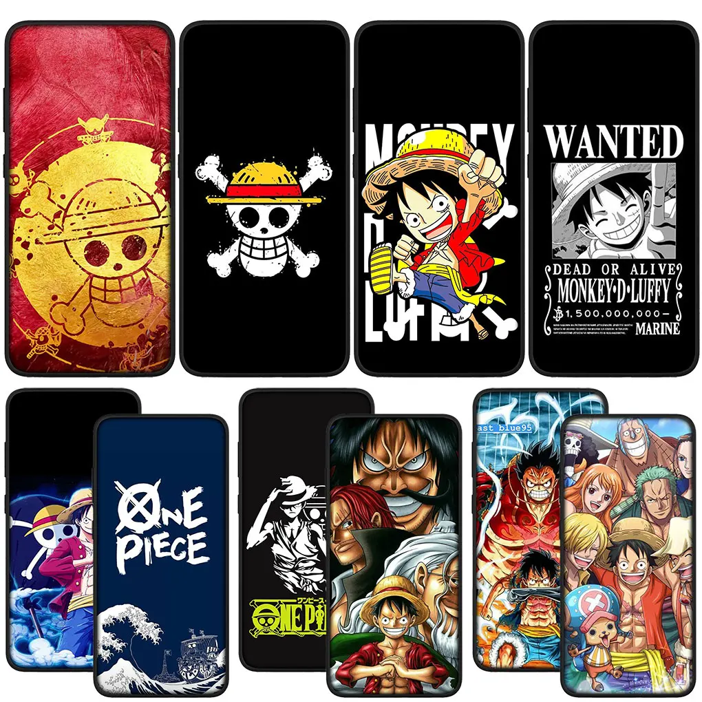 One Piece Luffy Soft Cover Phone Casing for Samsung Galaxy S21 S20 Fe S23 S22 Ultra S8 Plus A12 A13 A21S A71 M21 Case