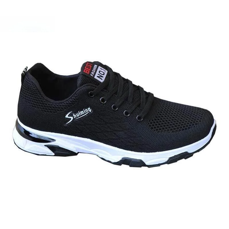 Men's Breathable Sport Shoes Casual Work Shoes Fashionable Slip-On Soft Bottom Anti-Slip Leather Inner Summer Season