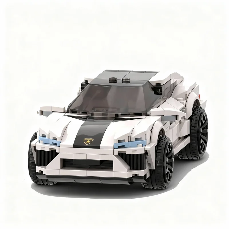 

359pcs MOC Lamborghiniesed URUS WHITE City Champions Model Building Blocks Construction Toy Christmas Gifts DIY Creative Idea