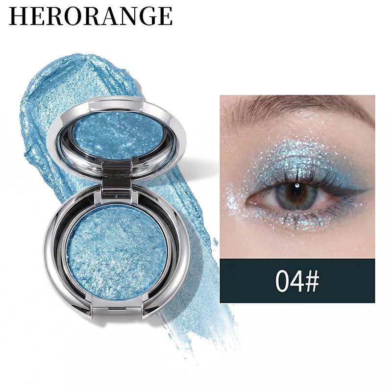 Herorange Highlighter Cream, Delicate Pearlescent Shimmer for Instant 3D Brightening Multi-Use for Under-Eye and Facial Contouring