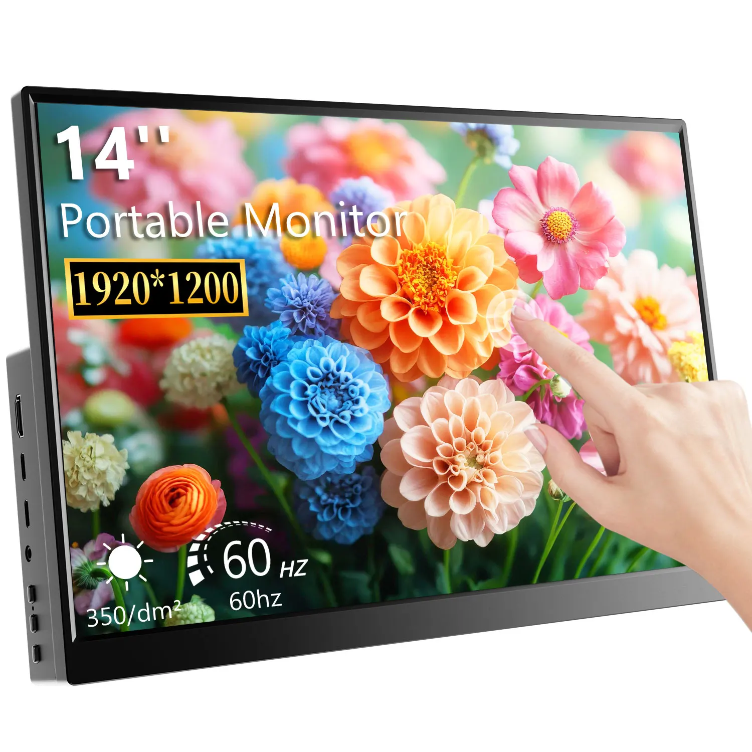 14 Inch IPS LCD Display for Raspberry Pi 4 3 2 Zero W Touch Screen Monitor Portable HDMI Compatible Display