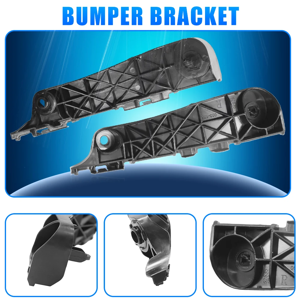 Picture 5: 2pcs For Toyota RAV4 2006-2012 Front Bumper Bracket 525350R010/525360R010 Retainer Buckle Leaf Plate Mounting Fixing Brackets
