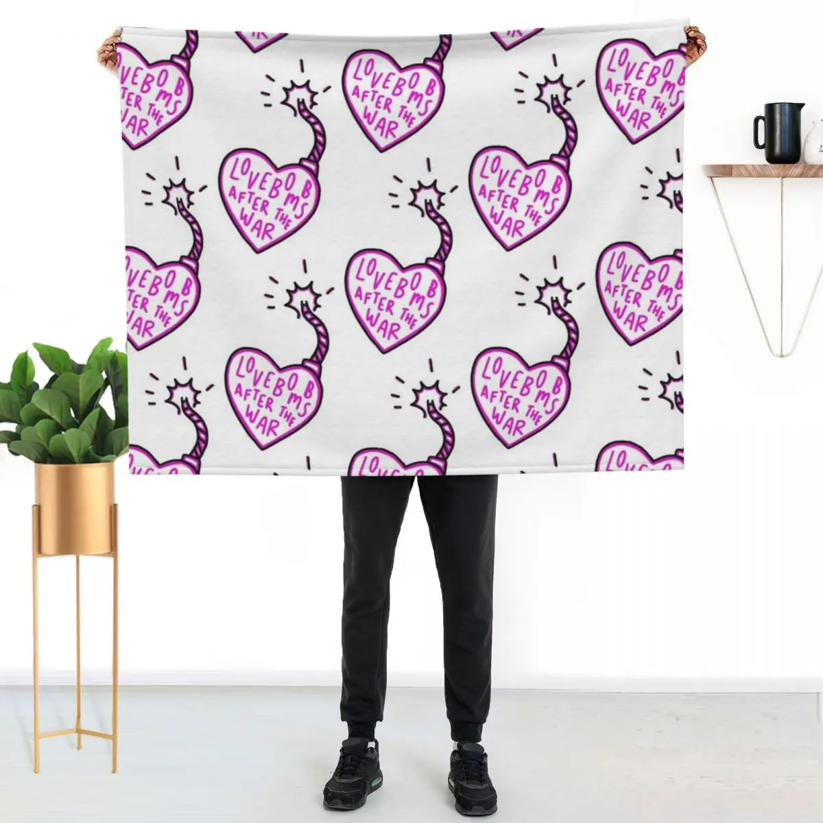 Lovebomb Nessa Barrett Throw Blanket Sofa Quilt for babies warm winter Plaid Extra Large Throw Sofa Blankets