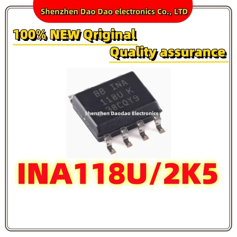 INA118U/2K5 INA118U K SOIC-8 Low power precision instrument amplifier chip IC new original