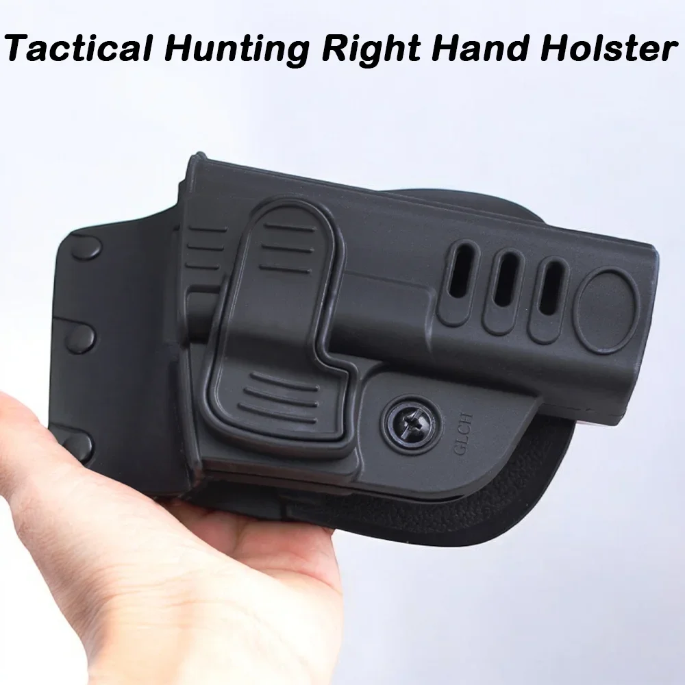 1Pc Tactical Quick-Draw ABS Plastic Holster Hunting Right Hand Holster for Glock 17/19/22/23/31/32/34/35/45 Shooting Accessories