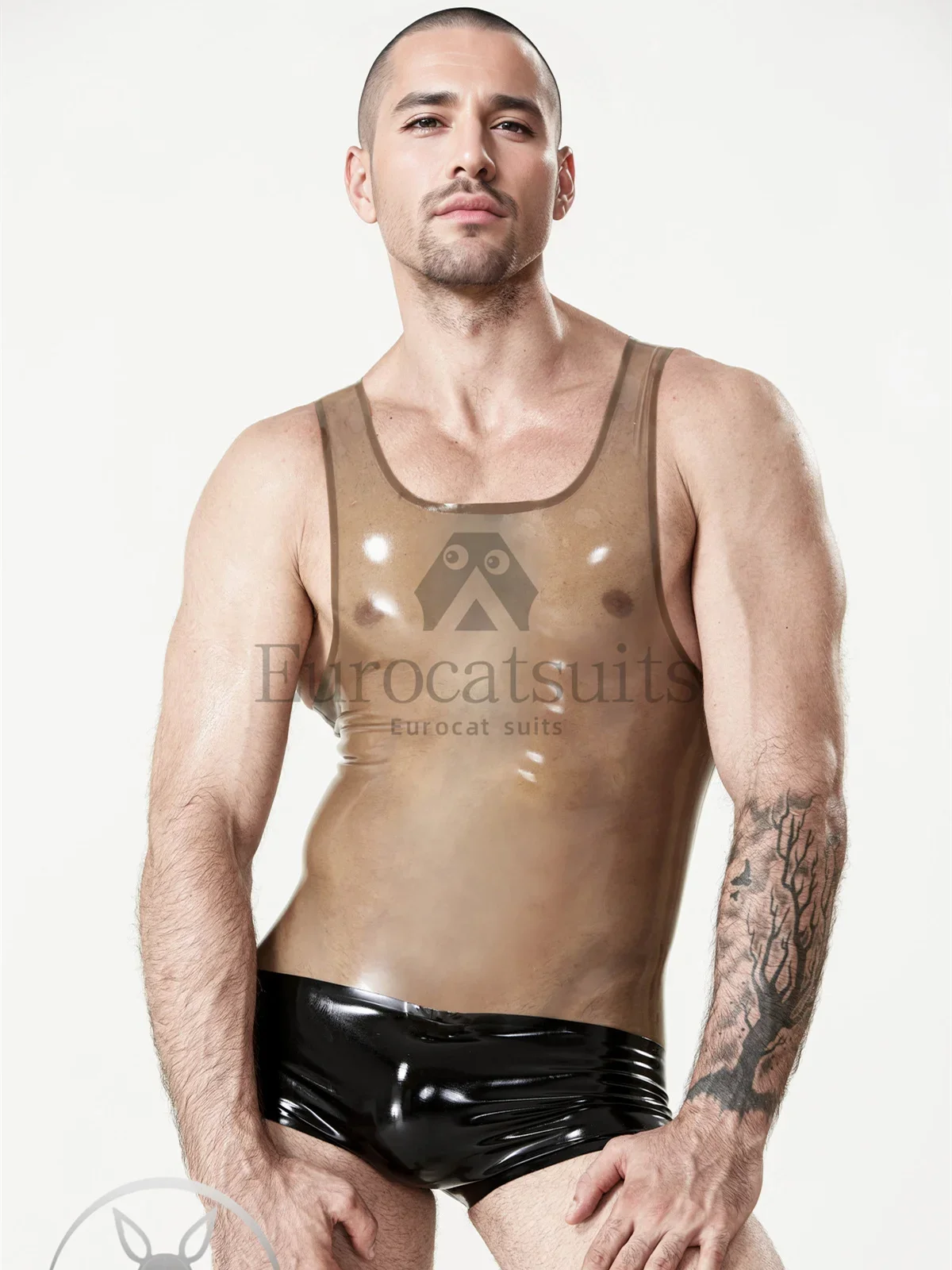 latex catsuits men eurocat suits  latex leotard rubber fetish customised  cosplay  Male Singlet Pattern Wrestling Suit