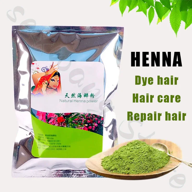 Indian Henna Powder Pure Natural Henna Powder Plant Hair Dye Black Brown Covers White Hair Without Harming The Scalp 50g/500g