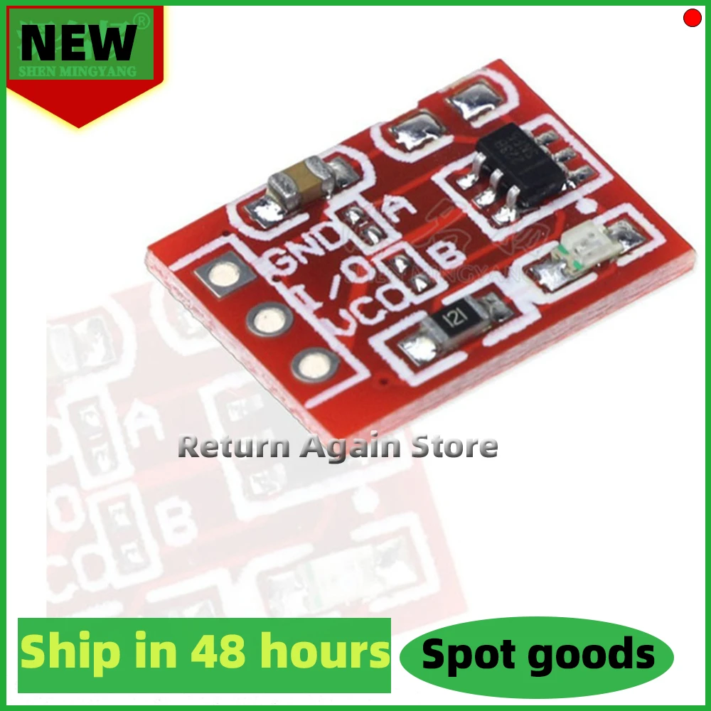 TTP223 Touch Key Module, Latching, Momentary, Capacitive, Switch, Single-channel Modification