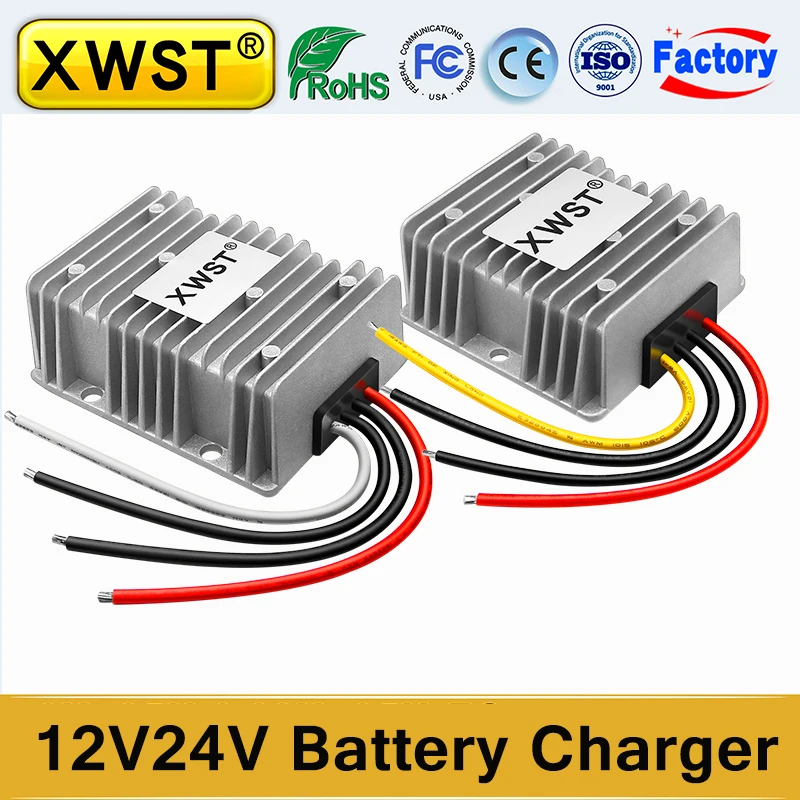 

12V 24V Battery Charger DC DC Converter 9-35V to 12.6V 13.8V 14.5V 29.2V 29.4V Constant Current for Lead acid Battery Charging