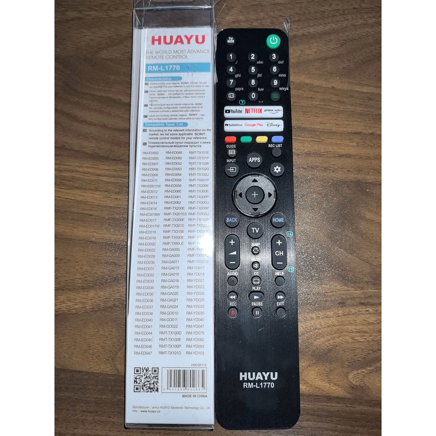 Universal Remote Control For Sony 4K LED OLED Smart TV RMF-TX611E RMF-TX621U RMF-TX621E RMF-TX600U TX600P RMF-TX600C RMF-TX600E