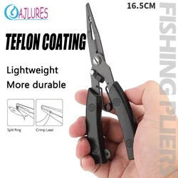 Fishing Pliers Stainless Steel 78g Split Ring Opener Braid Line Scissors Wire Cutter Multifunctional Fishing Tools Accessories