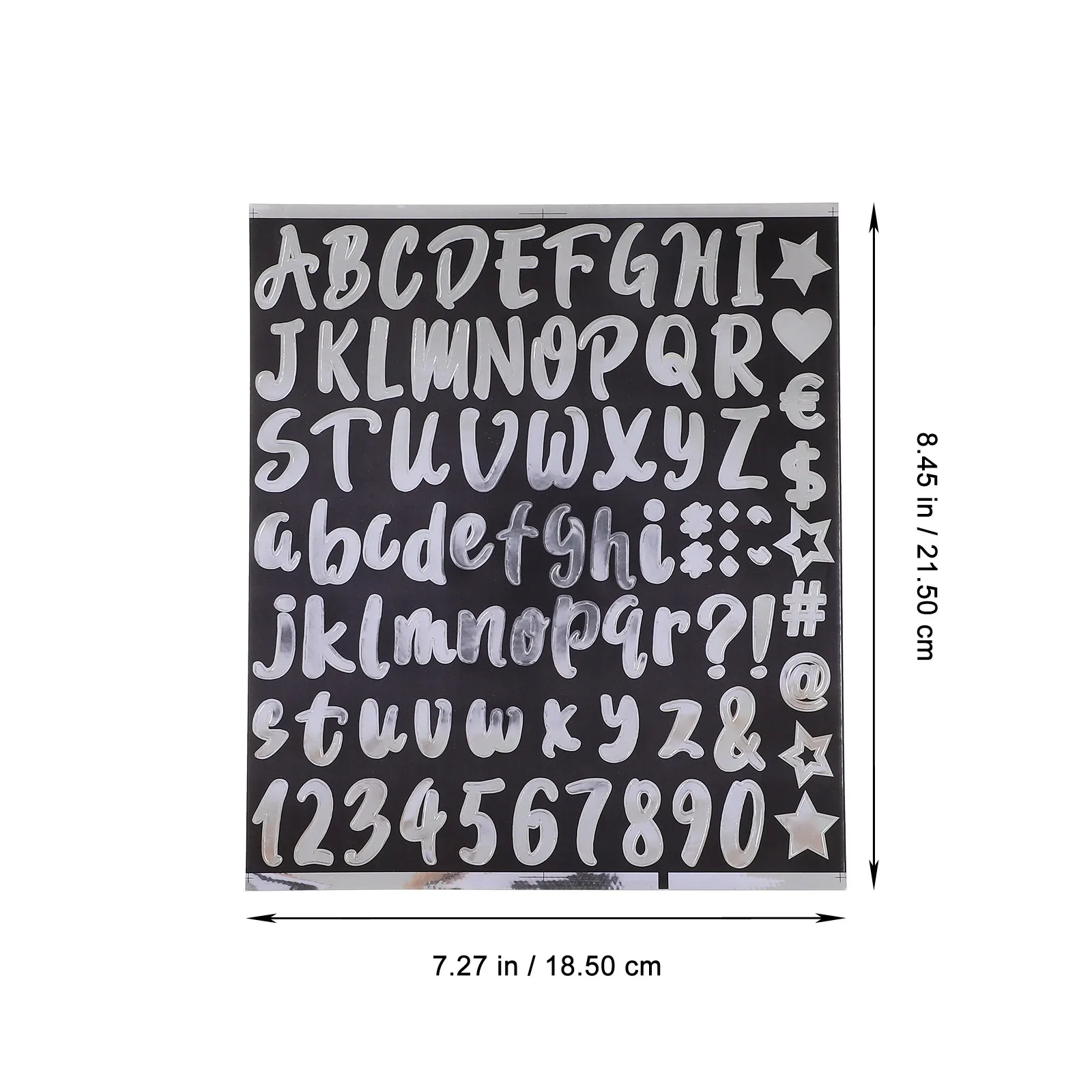 10Sheets Outdoor Reflective Mailbox Number Stickers Letter Decals Self-Adhesive for Smooth Surfaces Windows Doors Metal Glass