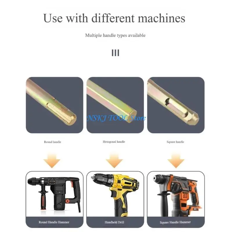 L8RC Ergonomic Putty Mixing Rod Spirals Design High Efficiency 0.4kg Portable Metal Construction Tool Accessory