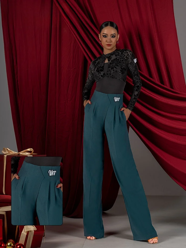 pantalones-largos-de-baile-latino-moderno-con-cintura-alta-y-corte-irregular-wjjdance-uniformes-de-practica-de-baile-estanda