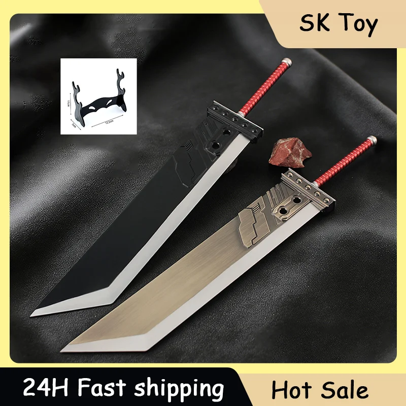 

36cm Fantasy Game Peripheral Cloud Strife Buster Sword Decorative Swords Destructive Greatsword Knife Toy Model Ornament Gifts