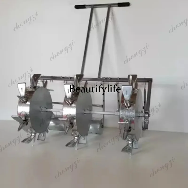 

ASMT peanuts, edamame, multifunctional acupuncture point precision seeding agricultural machine three-row hand-pushed roller