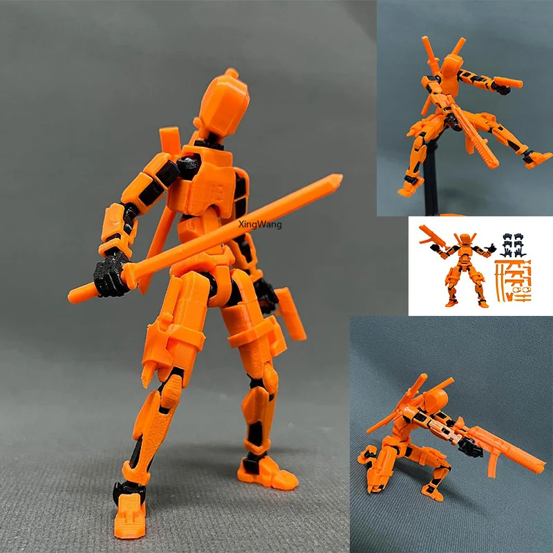 

3rd Generation 3D Printing Joint Human Doll Multi-Movable Stress-Relief Toy Dummy Figure for Creative Play Lucky Figure Gift