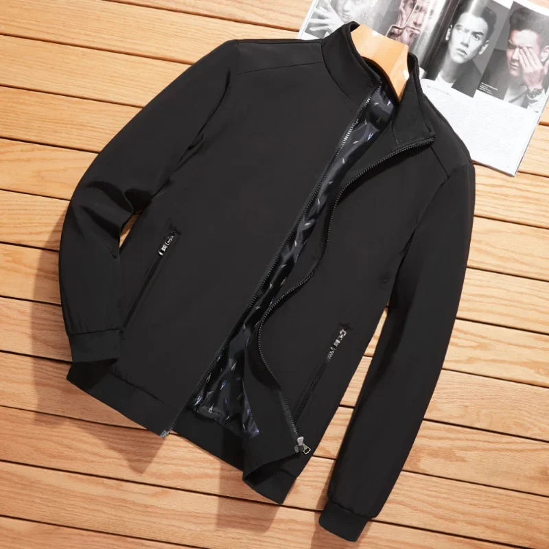 

business Coat men's spring autumn high quality casual fashion brand jackets men's 2024 new jacket men's spring top men's coat