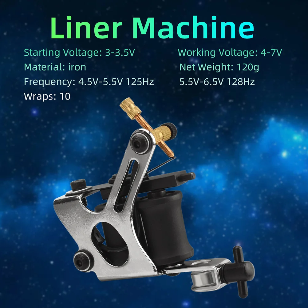 

Coil Tattoos Machine Featuring Stable Iron Core Design for Clear Sound and Strong Power Ideal Tattooing Tool for Liner Work and