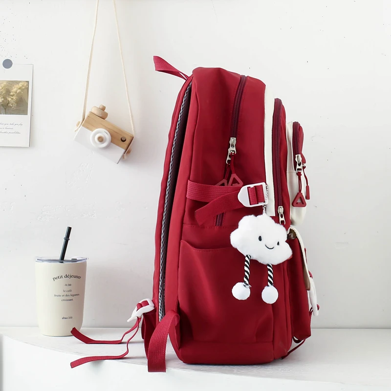 4 in 1 Frauen rucksack Mädchen Schul rucksack zurück zur Schule Geschenk Jugend Frauen Schult asche wasserdicht großen Buch Rucksack