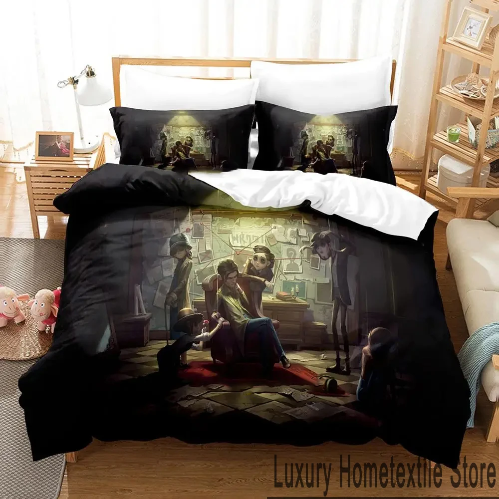 

Game Identity V Anime Bedding Set Boys Girls Twin Queen King Size Duvet Cover Pillowcase Bed boys Adult Home Textileextile