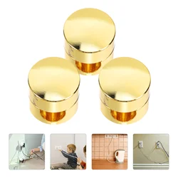 3 Pcs Power Line Fixation Device Cable ganizer Holder Desk Wire Anchors Swag Hooks Metal Fastener Cable Winder Accessories Parts