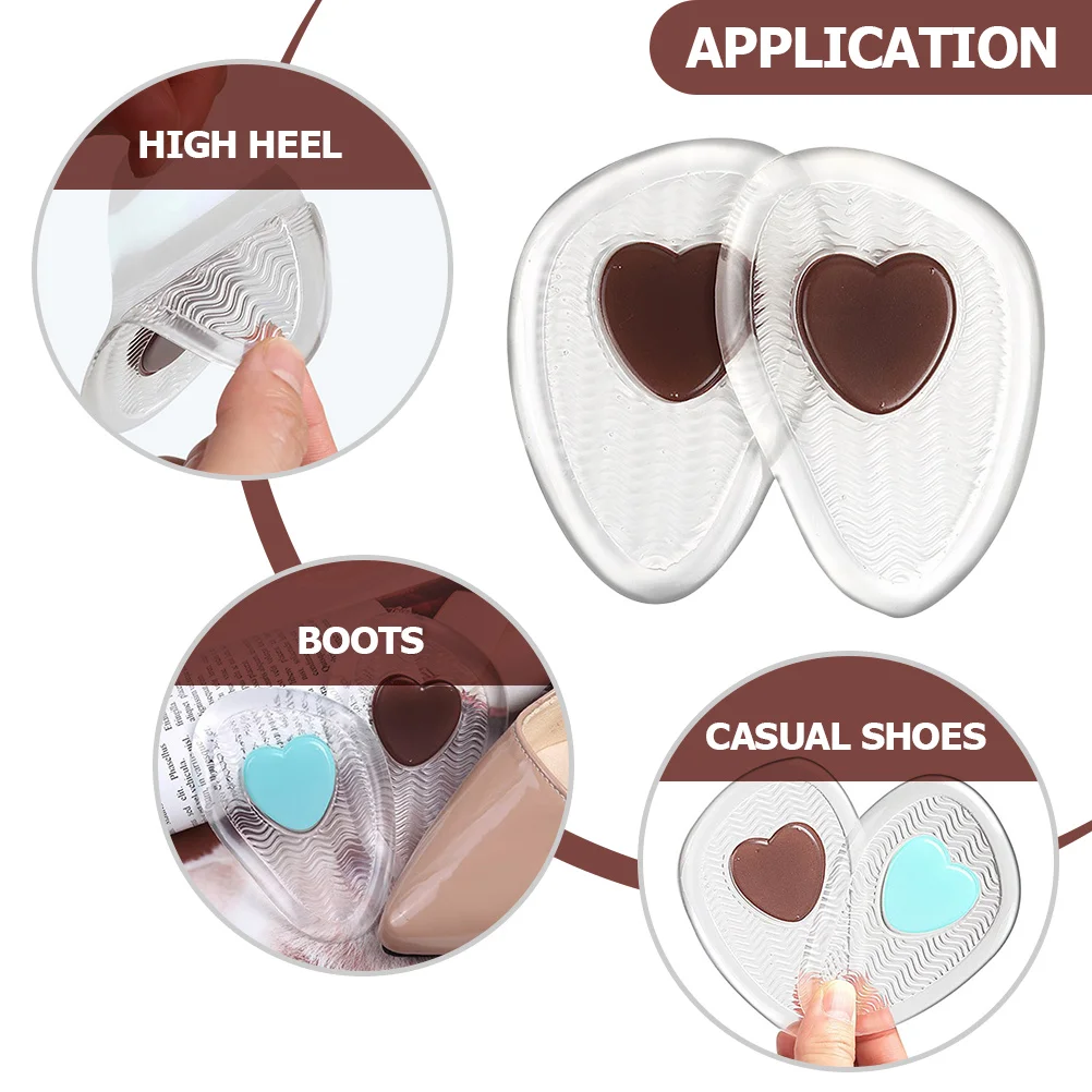 

3Pairs Metatarsal Pads Foot Cushions Self-Adhesive Forefoot Inserts Comfortable High Heel Pain Relief Shoe Pads for Women Men