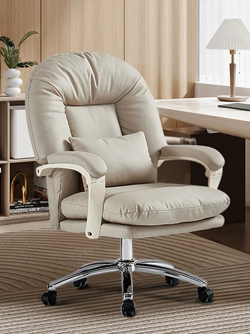 

Backrest Adjustment Rotation Office Chair PU Leather Ergonomic Relax Nordic Office Chair Bedroom Cadeira Office Furniture Soft