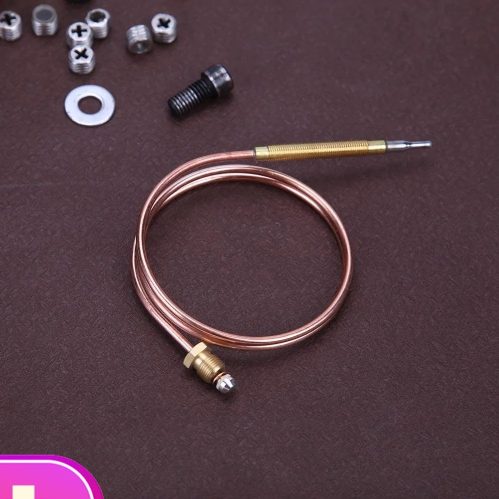 1-5 Set 60 cm Gas Thermocouple Valve Replacement for Hot Water Boiler Gas Valve Induction Line with Five Fixed Part